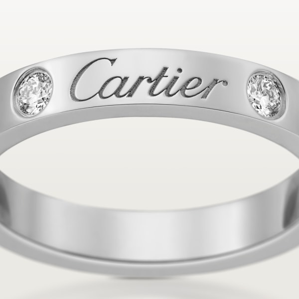 C de Cartier 結婚戒指 鉑金，鑽石