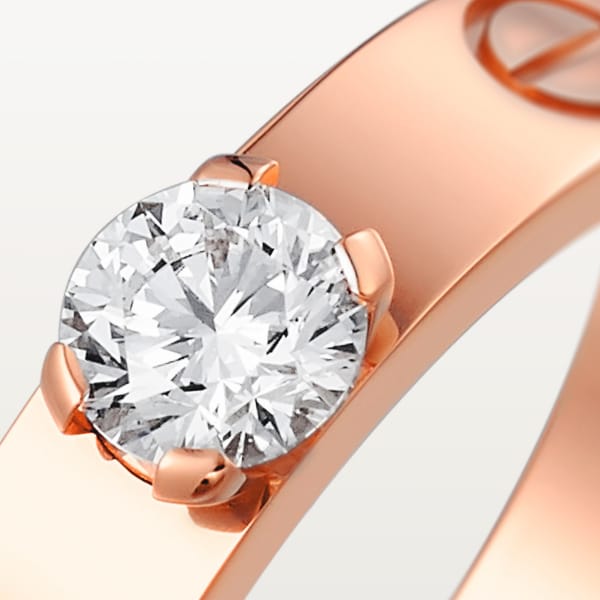 Love Solitaire Rose gold, diamond