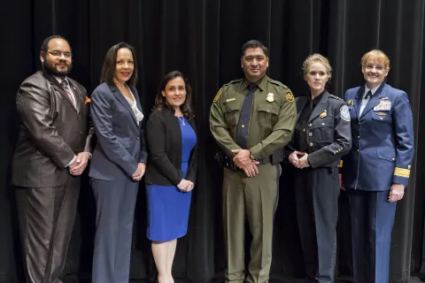 Photo of presenters at Women's leadership Symposium