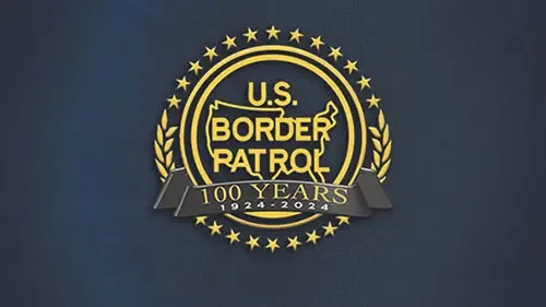 The U.S. Border Patrol's 100 year anniversary logo