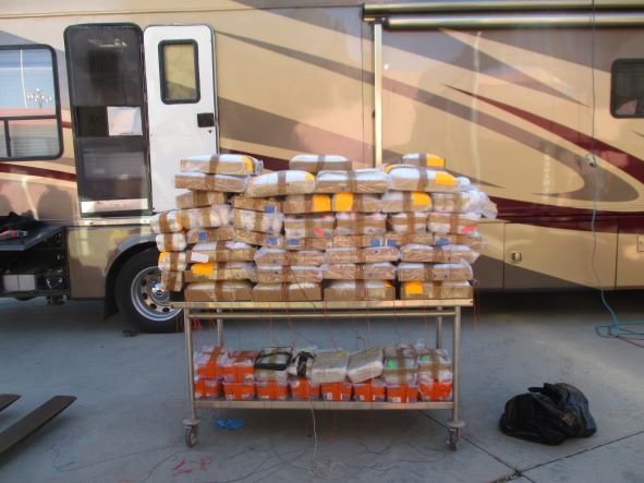 Officers at the Port of Lukeville seized a combination of nearly $4.4M of meth and fentanyl from within the roof of an RV