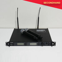 Shure UR4D+ 2ch Wireless Receiver with Antennas and 2 x Beta 58 Hand Held Transmitters (secondhand)