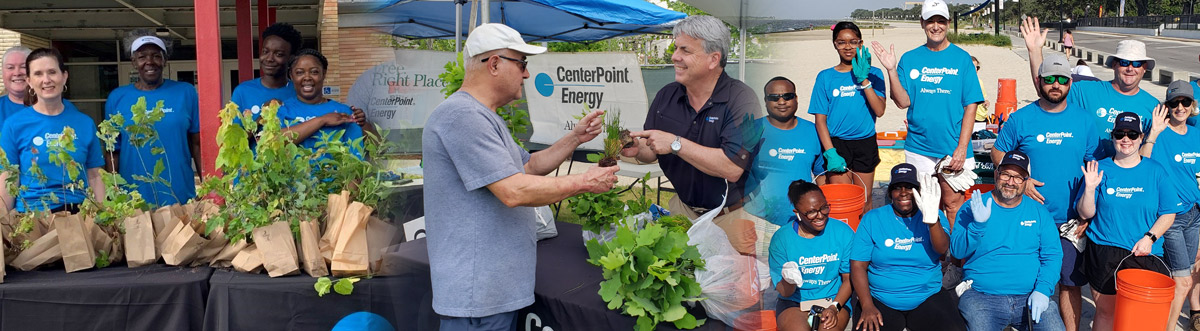 #CenterPoint Energy employees volunteering