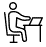 Desk worker Icon