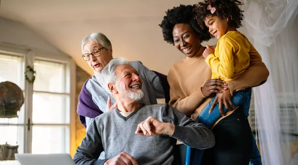 family smiling