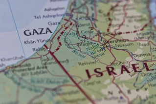 israel gaza map