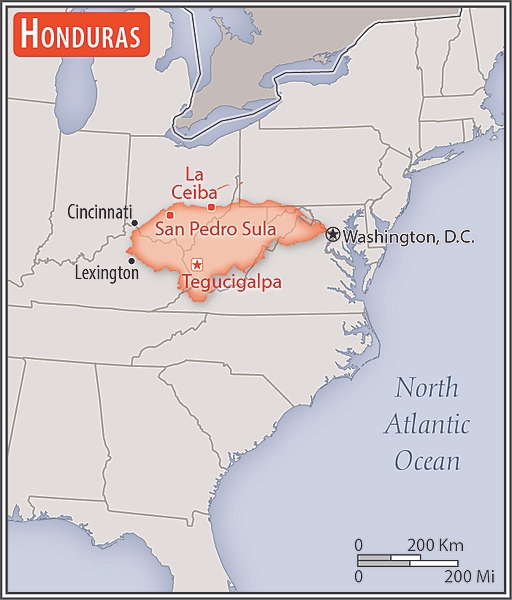 Area comparison map