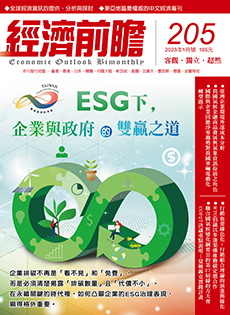 經濟前瞻第205期：ESG下，企業與政府的雙贏之道