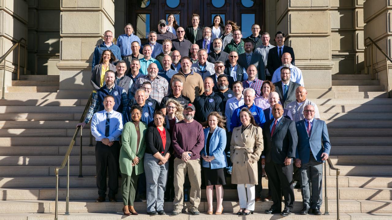 Group photo of Region 8 staff