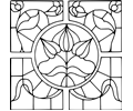 Stained glass motif