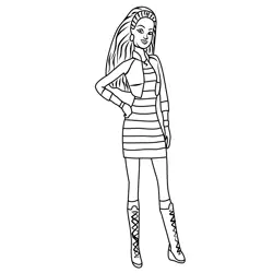 Summer From Barbie Life In The Dreamhouse Coloring Page