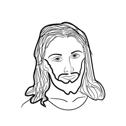 Jesus Christ Free Coloring Page for Kids