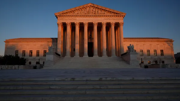 The exterior of the Supreme Court.
