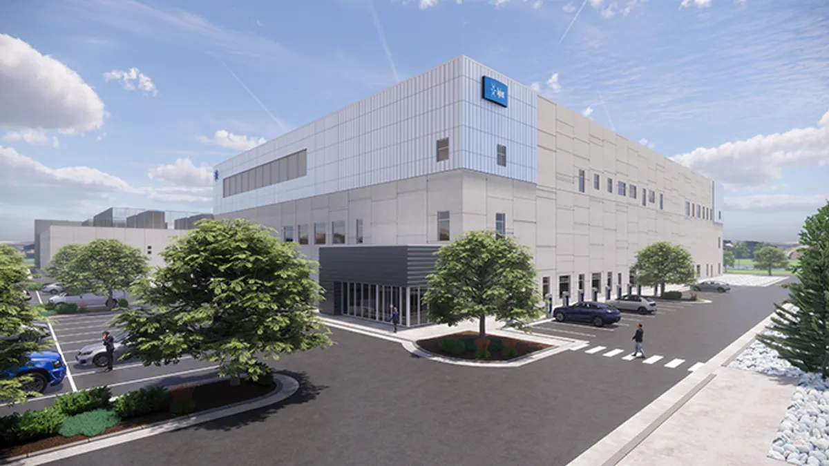 rendering of the Agilent manufacturing facility