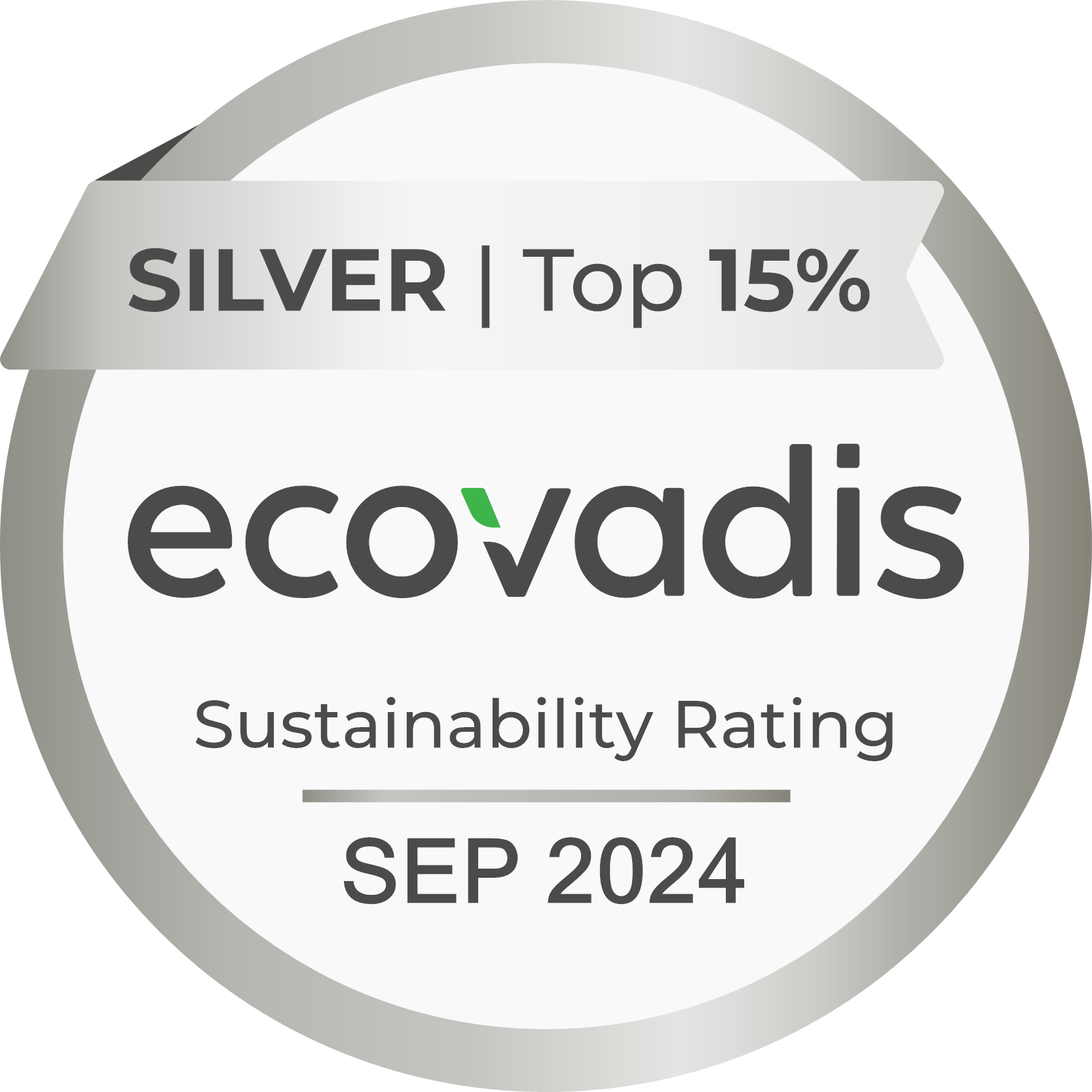 2024 EcoVadis Silver Sustainability Rating