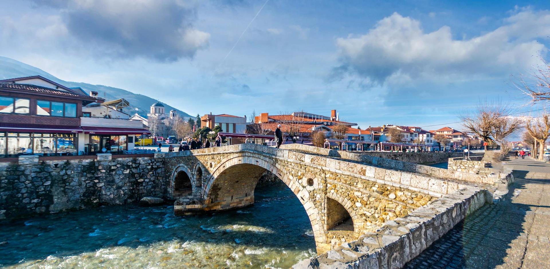 Bridge over Bistrica River Prizren Kosovo