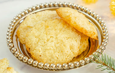 Angel cookies sitting on a plate