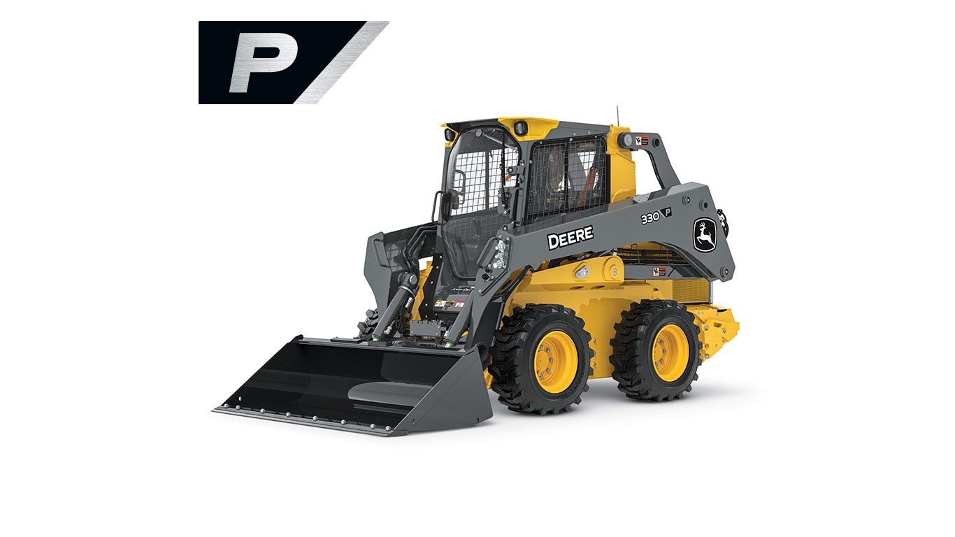 330 P-Tier Skid Steer on white background