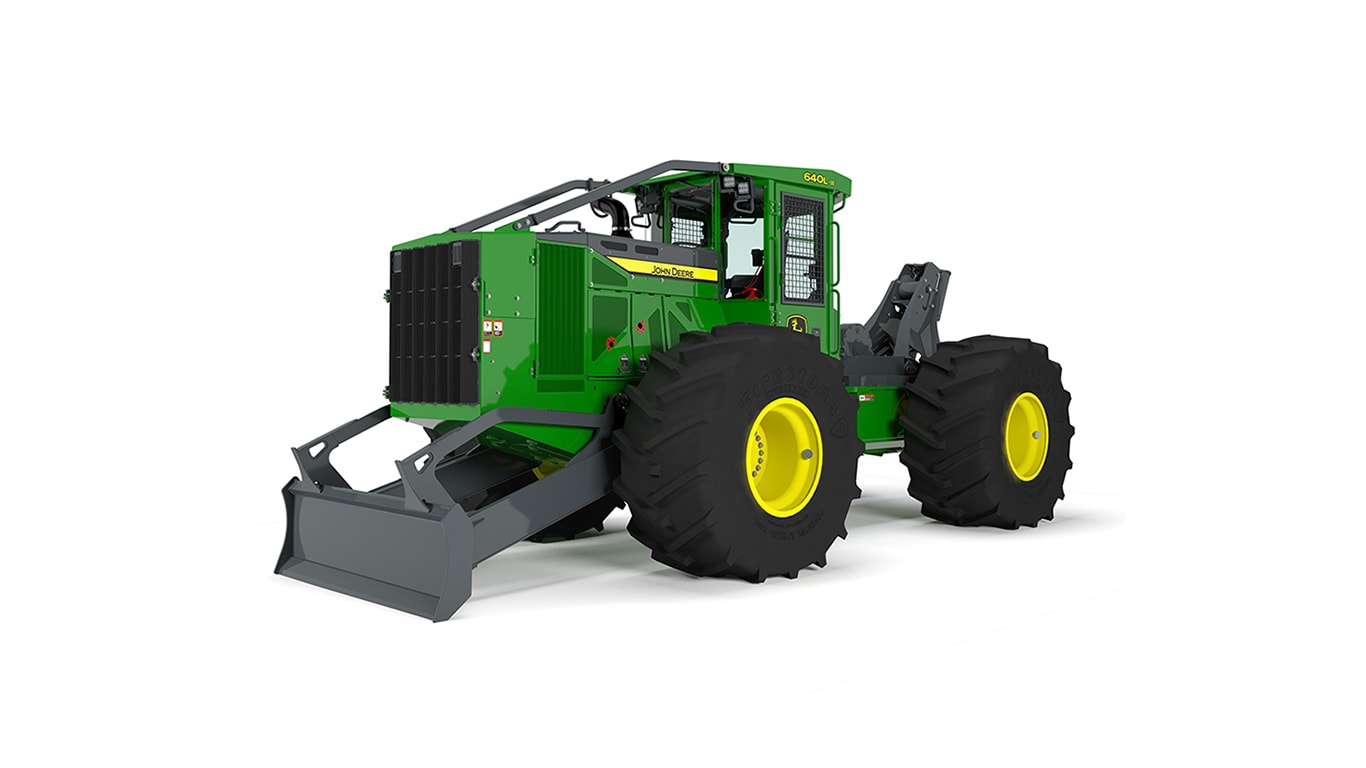 640L-II 16.7-metric ton Skidder model on a white background