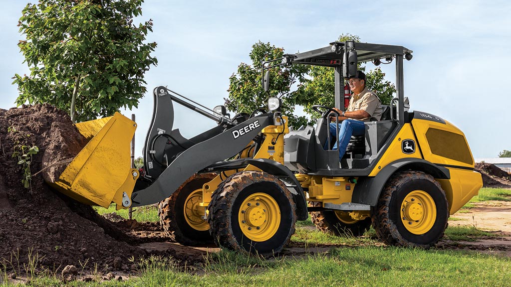 loader moving dirt