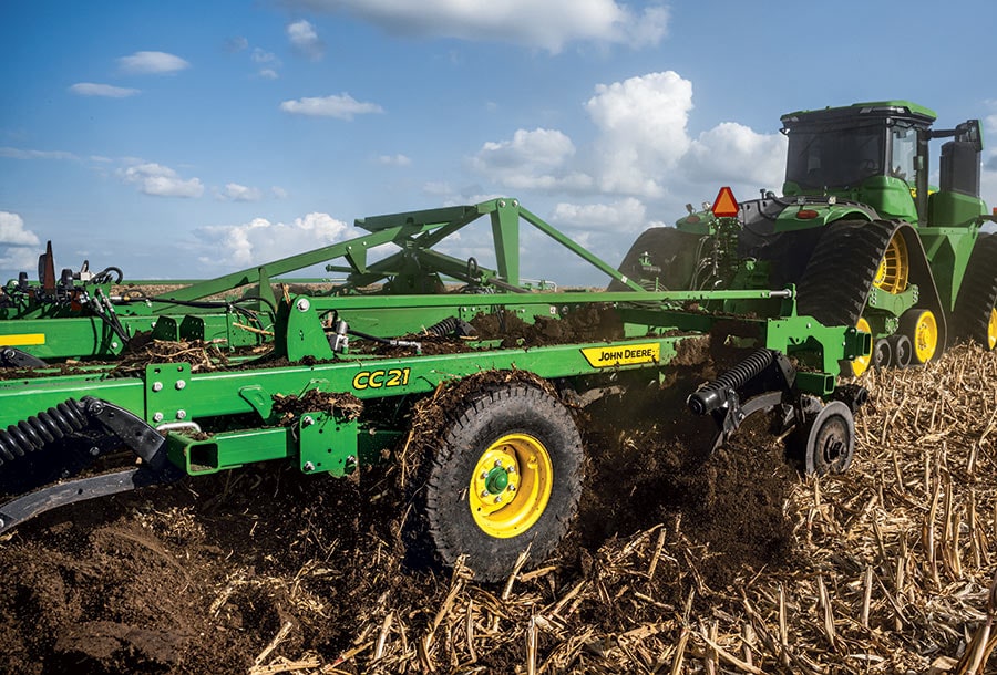 CC21 Coulter Chisel in a field