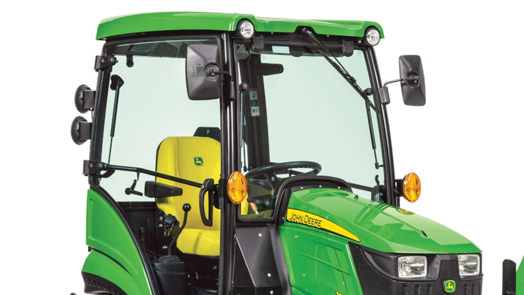 Studio image of a cab on a 1 series tractor