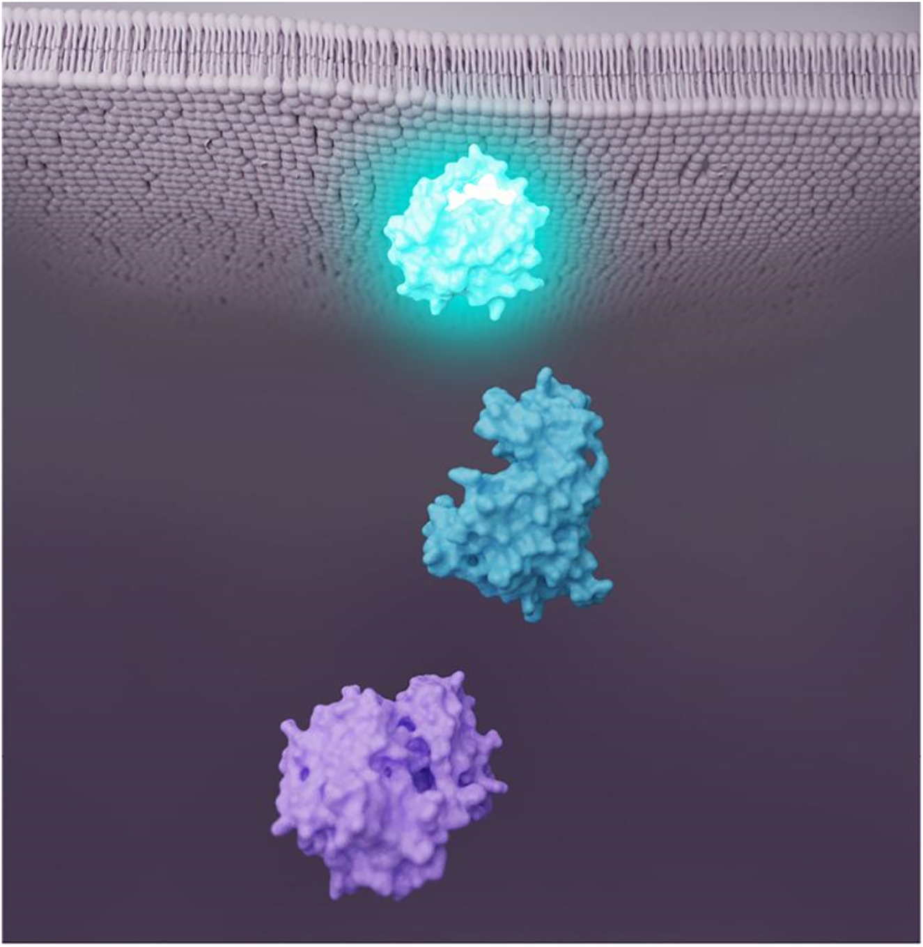 Figure 6: 
Considering best practices in color palettes for molecular visualisations: simple biomedical illustration depicting key molecules in an intracellular metabolic pathway – the color here helps to give functional meaning to the visualisation: similar colors show that the three molecules are linked, and a color progression indicates the order of the molecules in the pathway (©2022 Garrison et al., CC BY 4.0 [13]).
