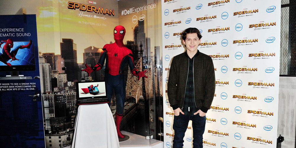 Tom Holland, star of the upcoming new Spider-Man: Homecoming movie at the Dell Experience at CES 2017