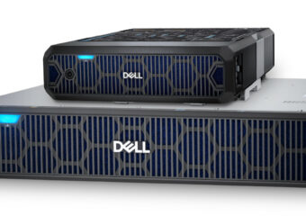 Dell PowerEdge XR4000 “rackable” (bottom) and “stackable” (top) Edge Optimized Servers.