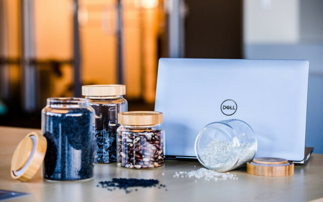 Dell Latitude 9440 2-in-1 laptop with sustainable materials used in the design and development of Concept Luna.