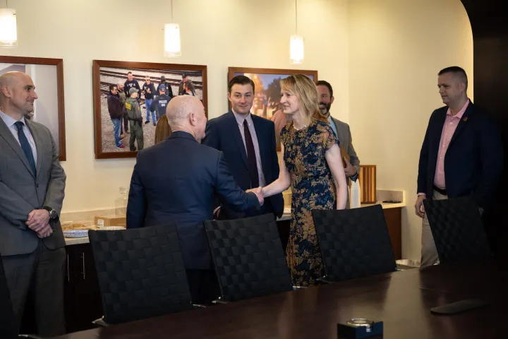 Cover photo for the collection "DHS Secretary Alejandro Mayorkas Presentation of Distinguished Service Medal to ICE Deputy Director and Senior Official Performing the Duties of the Director"