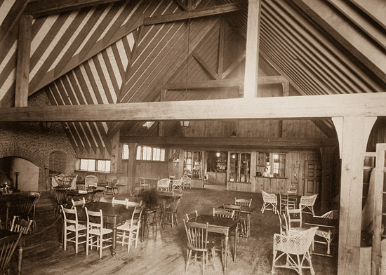 Mount Vernon students (circa 1930s) enjoyed spending their free time at the Field House at the base of the hill. This building is now the NAC cafeteria. (Mount Vernon Seminary and College Archives, The George Washington University Library)