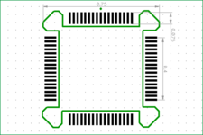 Electronic component footprint