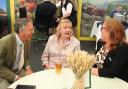 NFU vice president Rachel Hallos (right) speaking with show president Lady Dannatt (centre) and Norfolk farmer Nick Deane at the Royal Norfolk Show