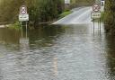 The Welney Wash Road remains flooded