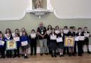 As part of Heritage Open Days in Thetford, children from Redcastle Family School and Thetford Grammar School attended an unveiling ceremony