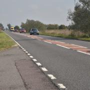 A serious crash has shut the Acle straight