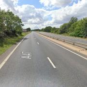 There are delays on the A47 near Dereham