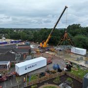 Parts of the Willow Therapy Unit are delivered to Norwich Community Hospital