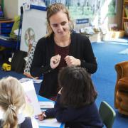 A Norfolk Teacher Training Centre trainee teacher on placement in a Norfolk primary school