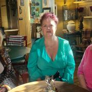 From left to right: Samantha Saunders, Kathryn Heaney, and  Michelle Chapman sat in The Burrow cafe.