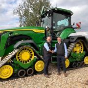 Alex Child (left) has joined the board of directors at Norwich-based farm machinery dealership Ben Burgess. He is pictured with fellow director Ben Turner