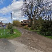 Hurn Drove, at Welney, where three new homes have been turned down