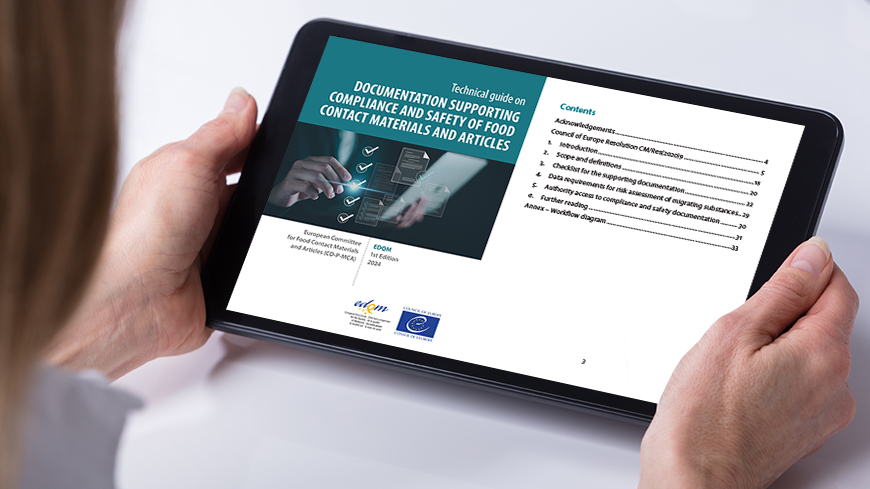 Compliance and safety of food contact materials and articles – New EDQM guide available