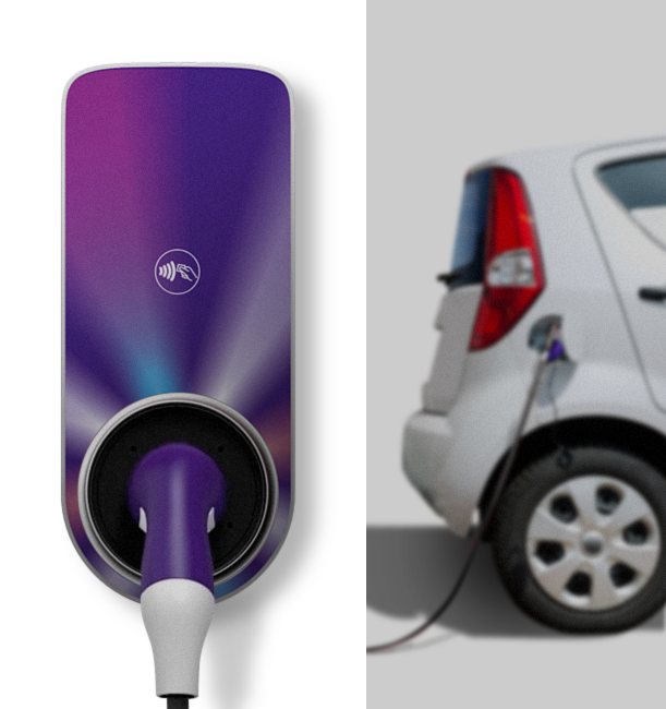 Juicebox di Enel X Way con auto elettrica in ricarica