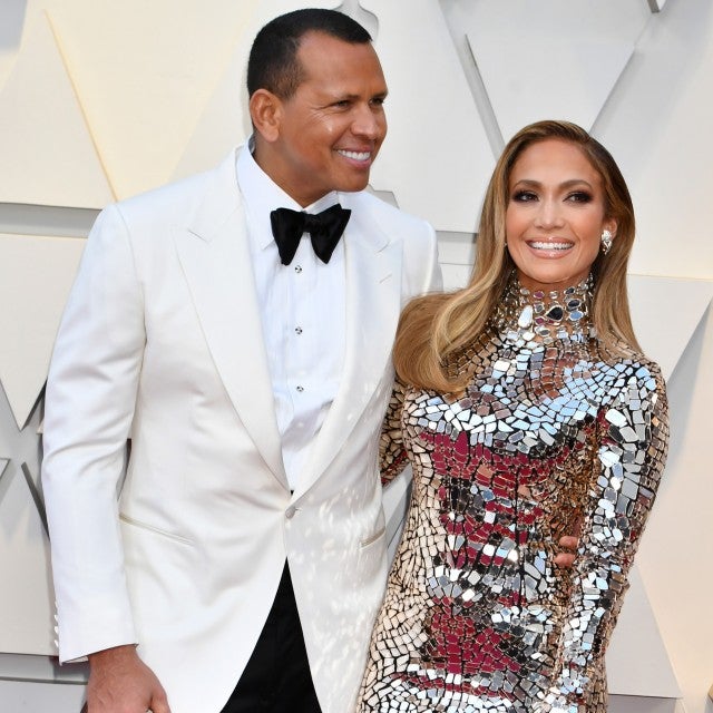 Jennifer Lopez and Alex Rodriguez at 2019 oscars