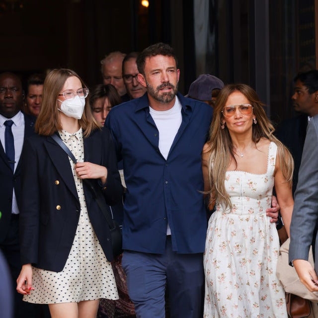 Violet Affleck, Ben Affleck and Jennifer Lopez