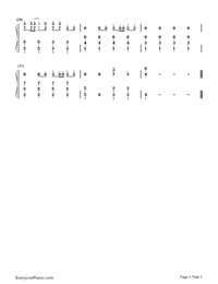 Diamonds simple version-Rihanna Numbered Musical Notation Preview 3