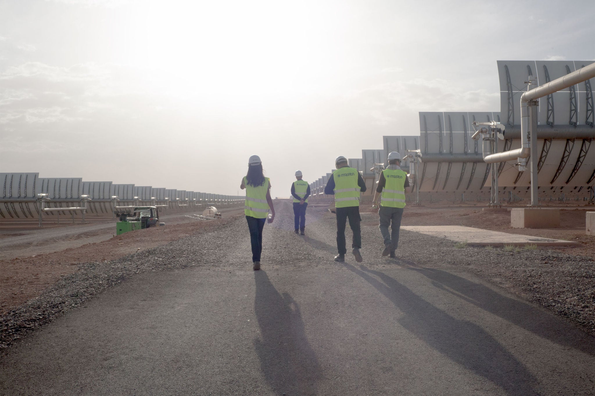 Engineers walking