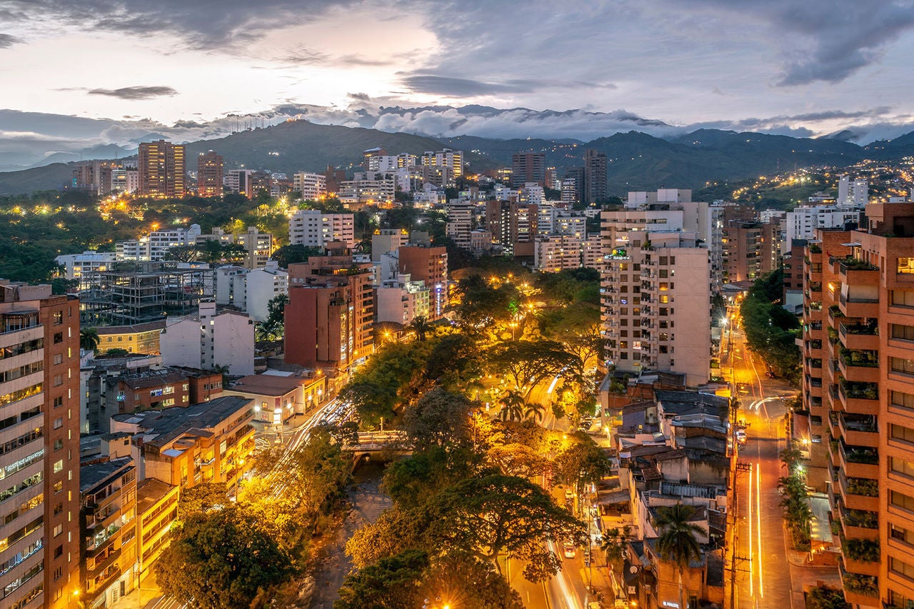 Cali, the capital of the Valle del Cauca 